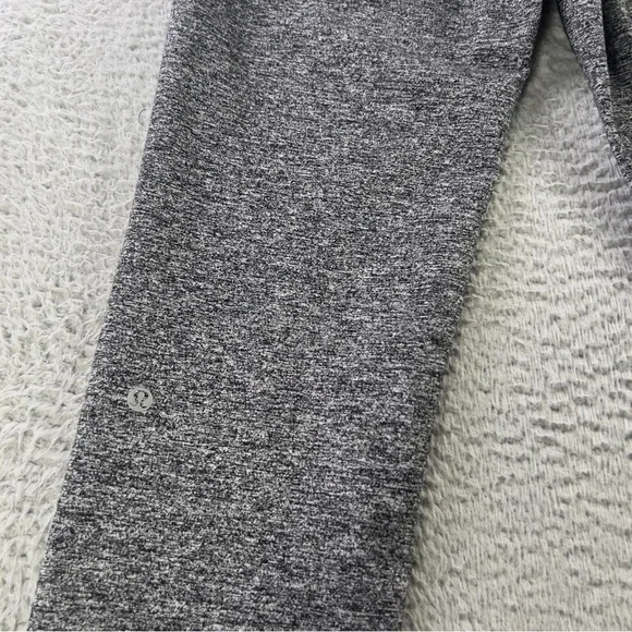 Lululemon Leggings Womens 8 Heather Gray Pull On Athletic Workout Yoga Preppy - Picture 9 of 9